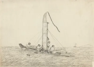 A Sailing Canoe Of Otaheite 2