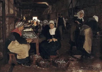 A Sardine Cannery In Concarneau