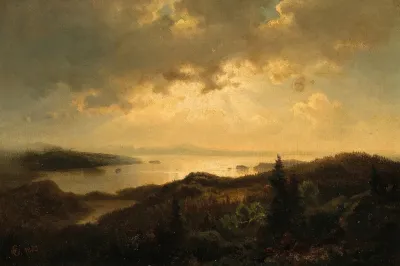 A Scene At Dusk In Norway