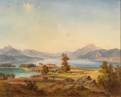 A Scene By Lake Millstattersee Carinthia