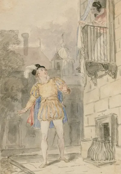 A Scene From Romeo And Juliet The Balcony Scene 3