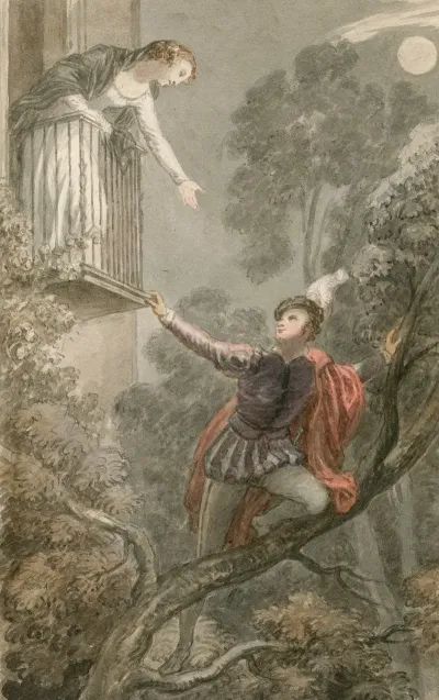 A Scene From Romeo And Juliet The Balcony Scene 4