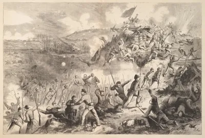 A Scene In One Of The Battles Before Vicksburg