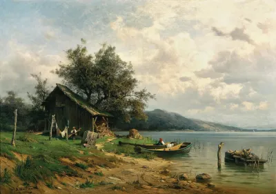 A Scene On A Lake
