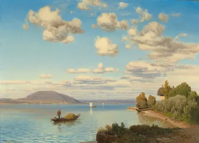 A Scene On Lake Attersee