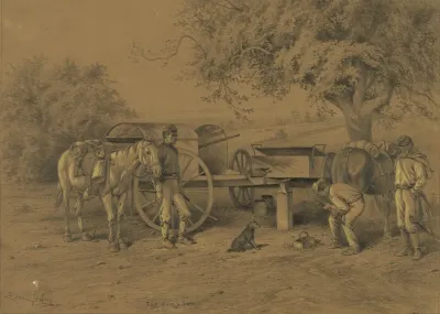 A Scene On The Roadside Near Summer Camp