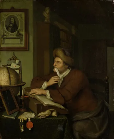 A Scholar At His Desk