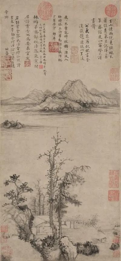 A Scholars Retreat Amid Autumn Trees