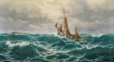 A Seascape With A Fisherman
