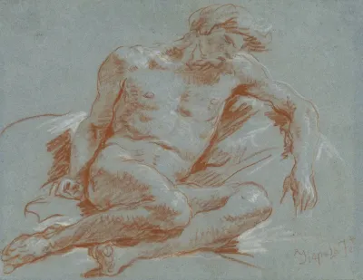 A Seated Male Nude 2