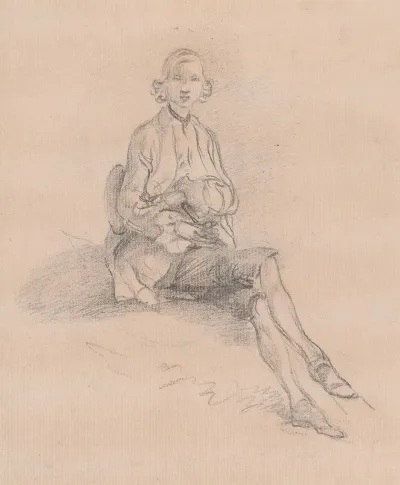 A Seated Youth