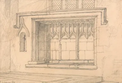 A Sedilia In Upwell Church Norfolk