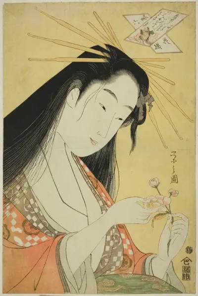 A Selection Of Six Flowers A Parody Rokkasen Yatsushi Rokkasen Ono No Komachi