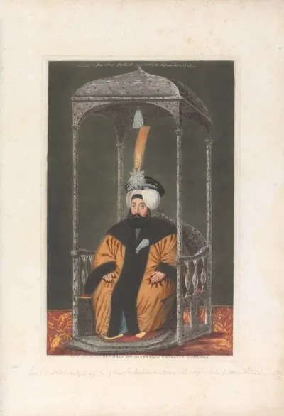 A Series Of Portraits Of The Emperors Of Turkey Pl 04