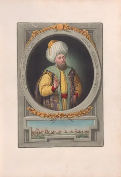 A Series Of Portraits Of The Emperors Of Turkey Pl 12