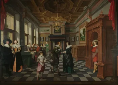 A Seven Part Decorative Sequence An Interior