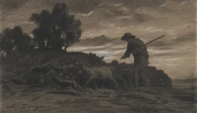 A Shepherd With His Flock 2