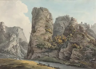 A Singular Rock In Dove Dale Named The Pickerell