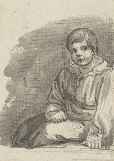 A Sitting Boy