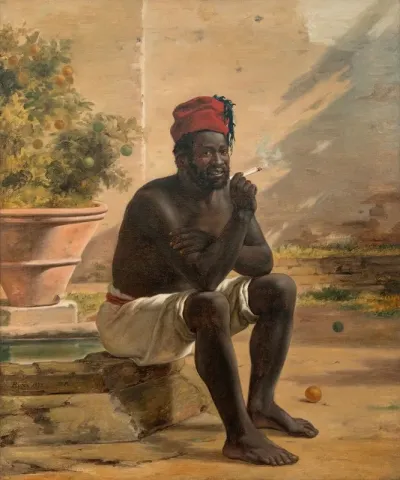 A Sitting Nubian Rome