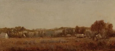 A Sketch At The Camp On The La Bonte Wyoming Territory