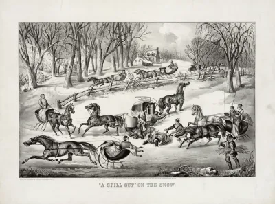 A Spill Out On The Snow