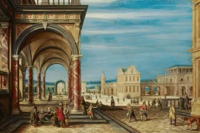 A Square With Imaginary Buildings
