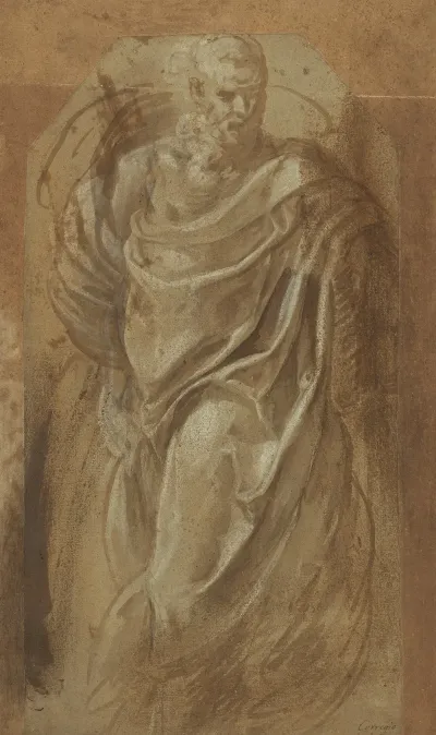 A Standing Man In Classical Drapery