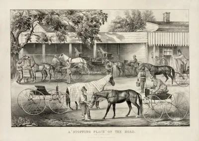 A Stopping Place On The Road The Horse Shed