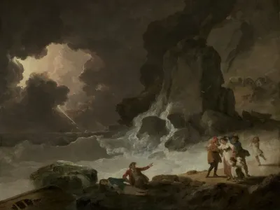 A Storm Behind The Isle Of Wight