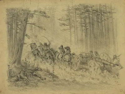 A Stormy March Artillery Spotsylvania Court House