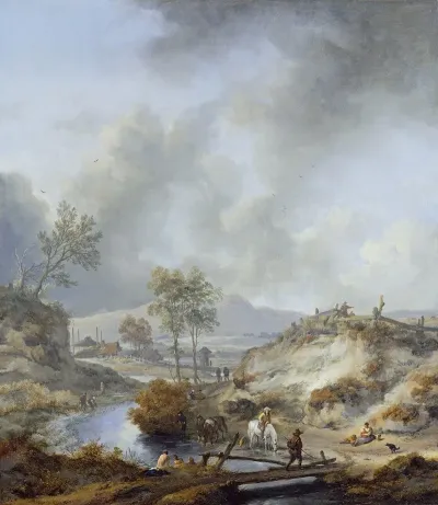 A Stream In Hilly Country