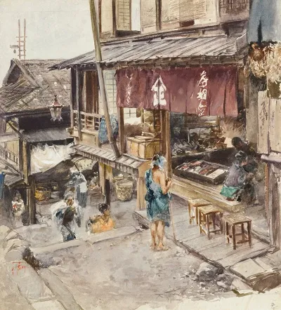 A Street In Ikao Japan Iii