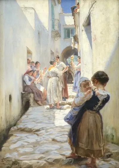 A Street In Torello Italy