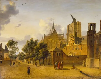 A Street Scene In Cologne
