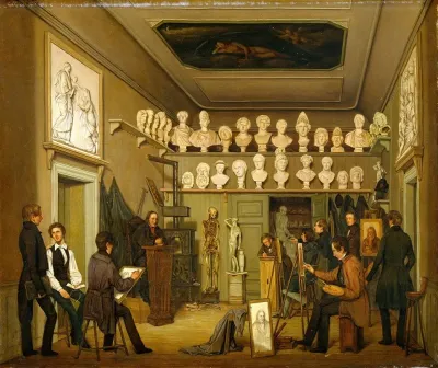 A Studio At The Academy Of Fine Arts Copenhagen