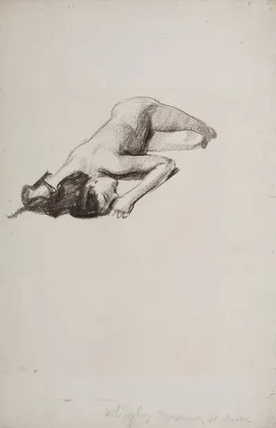 A Study For The Figure Of St Barbara