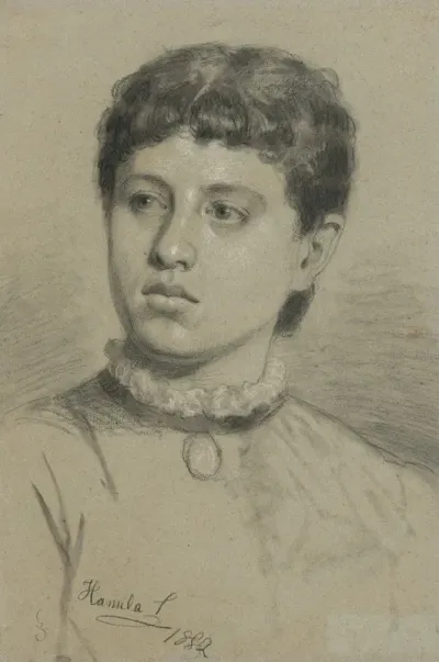 A Study Of A Portrait Of A Girl