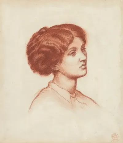 A Study Of Mrs Frederick Leyland Bust Length For Monna Rosa