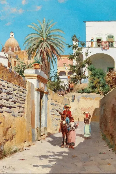 A Summer Alley In Capri