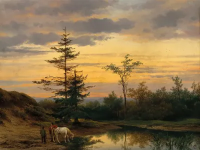A Summer Evening On The Riverbank