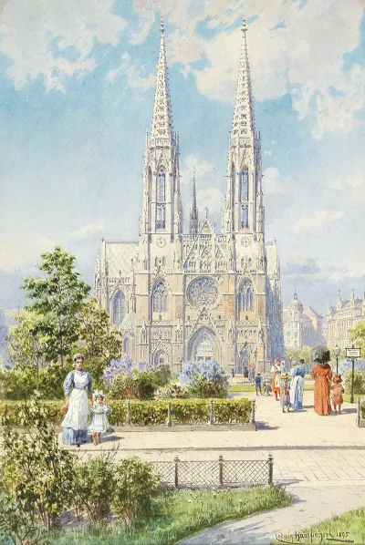 A Sunny Day Near Votivkirche