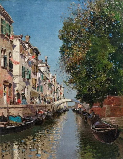 A Sunny Day On A Venetian Canal