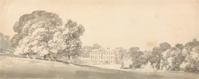 A Three Storied Georgian House In A Park