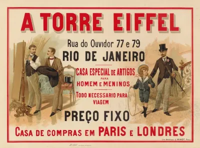 A Torre Eiffel Rua Do Ouvidor 77 E 79 Rio De Janeiro Casa Especial De Artigos Para Homeme Meninos