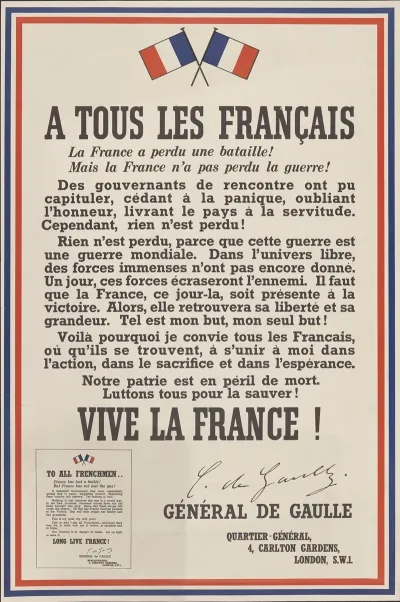 A Tous Les Francais To All Frenchmen