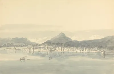 A Town On The Lake Of Geneva