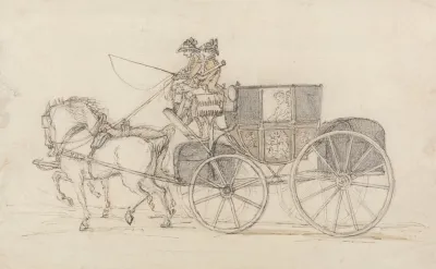 A Travelling Coach And Pair