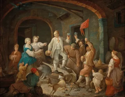 A Turbulent Scene In A Tavern