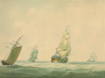 A Two Decker And Other Shipping Offshore